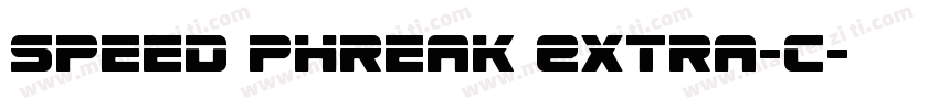 Speed Phreak Extra-C字体转换